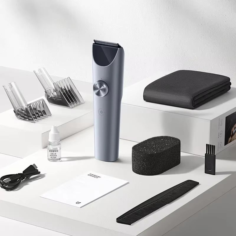 Mijia Hair Clipper 2 Hair Trimmer Professional Beard Cut Machine IPX7 Waterproof Wireless Haircut Machine Mijia Clipper 2